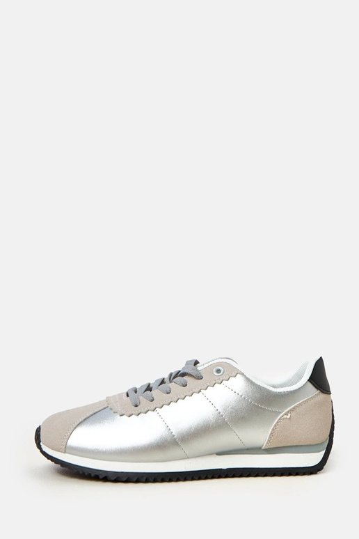 Scarpe sportive argento con inserto...