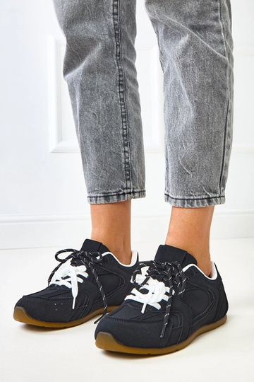 Scarpe sportive nere con doppio lacci Casey 2