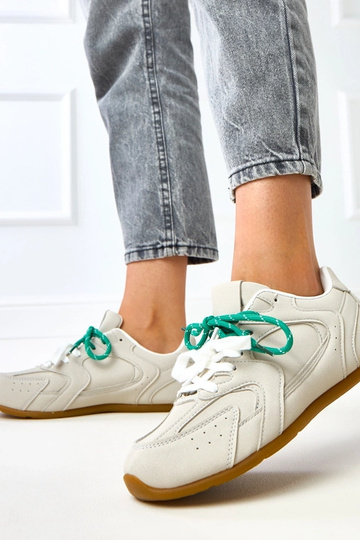 Scarpe sportive grigie con doppio lacci Casey