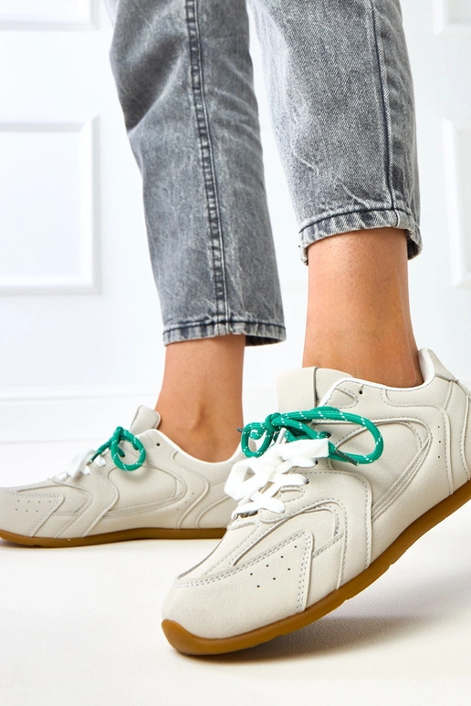 Scarpe sportive grigie con doppio...