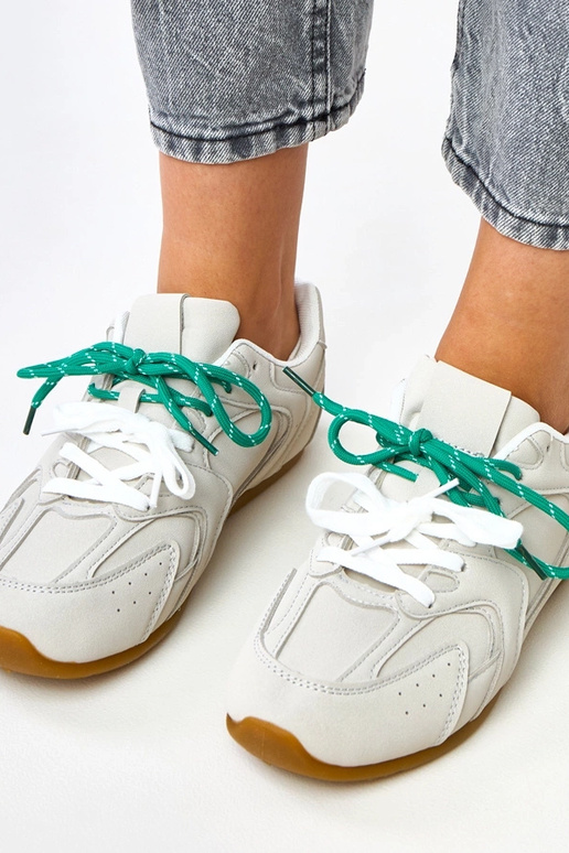 Scarpe sportive grigie con doppio...