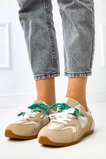 Scarpe sportive sabbia con doppio lacci Casey