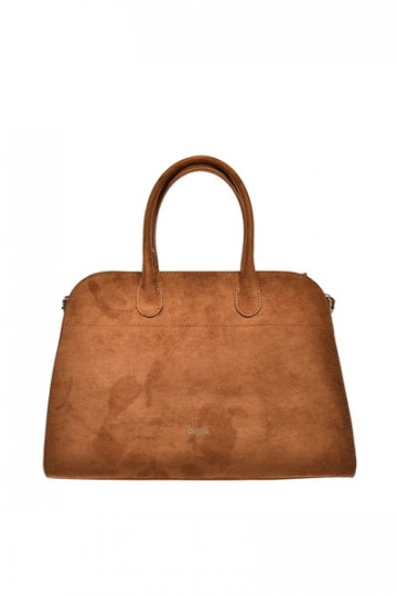 Borsa marrone da donna in ecopelle scamosciata Big Star SS574008