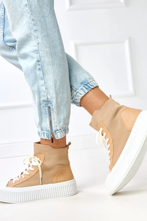 Mocassini marroni a slip-on con suola...