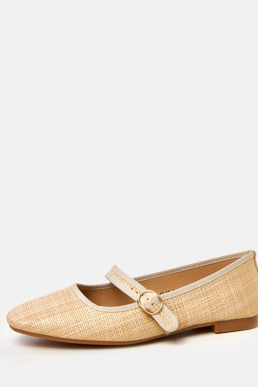 Ballerine intrecciate color sabbia...