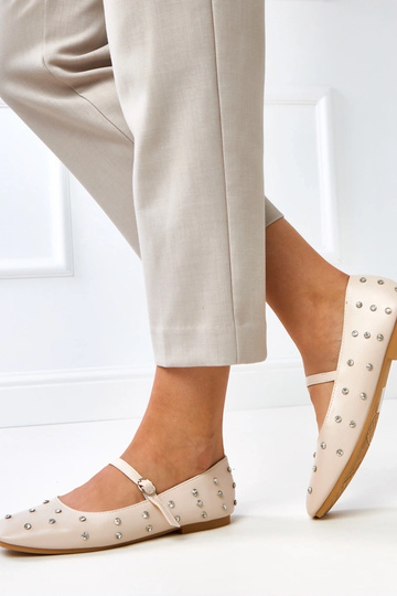 Ballerine color sabbia con...