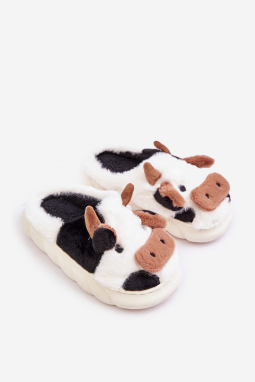 Infantile con una pelliccia Pantofole Con un tema KroAy Colore bianco Tamorrin Infantile con una pelliccia Pantofole Con un tema KroAy Colore bianco Tamorrin