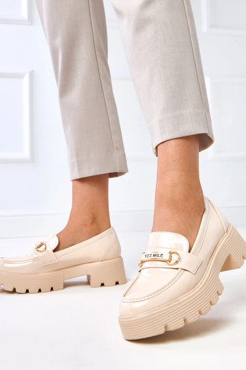 Mocassini in vernice color...