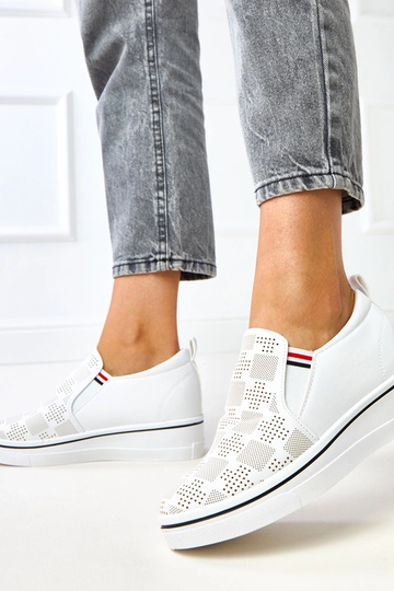 Sneakers bianche a...