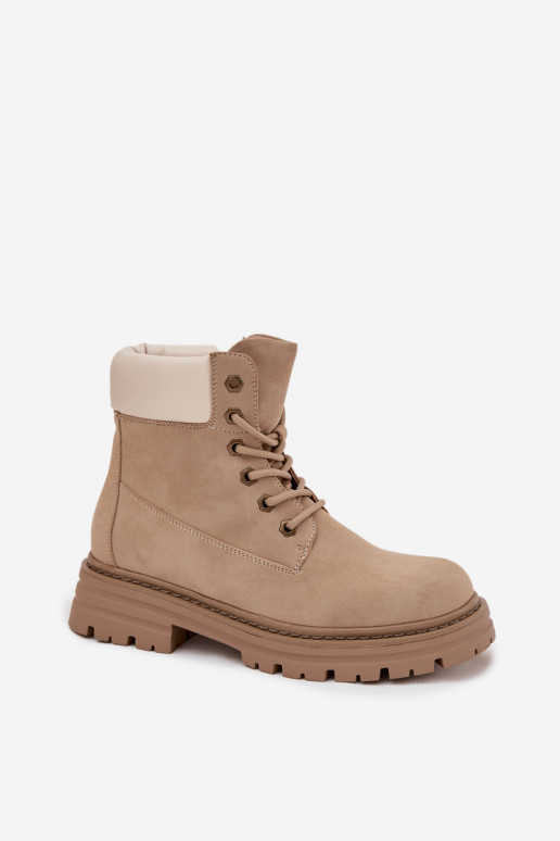 scarpe Femminile con lacci beige Norena scarpe Femminile con lacci beige Norena