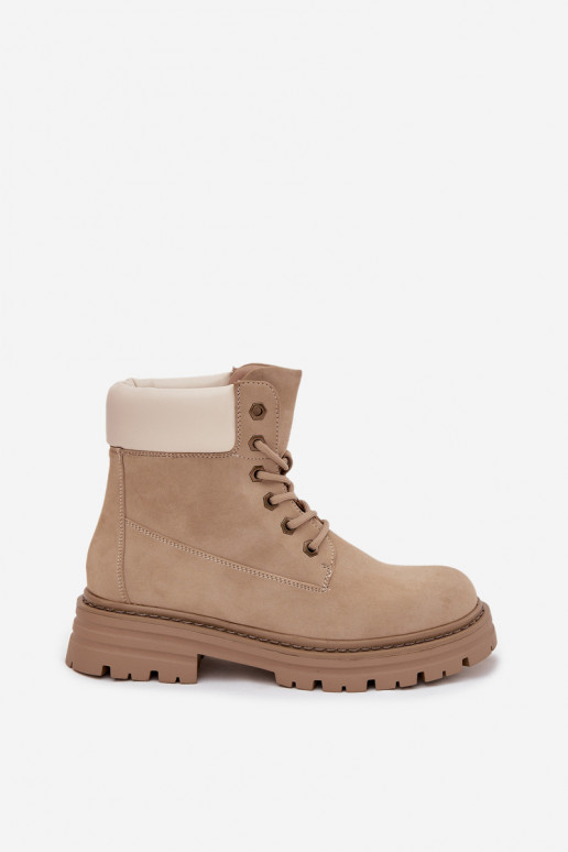 scarpe Femminile con lacci beige Norena scarpe Femminile con lacci beige Norena