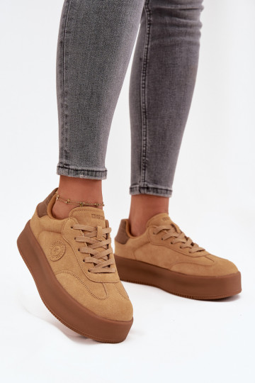 Scarpe modello sneakers Femminile con una piattaforma Big Star SS274762 colore marrone 2