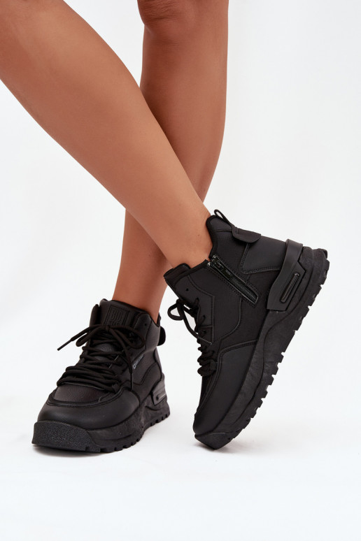 scarpe da ginnastica Femminile con una piattaforma Big Star SS274509 colore nero