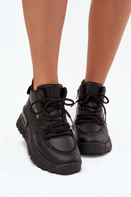 scarpe da ginnastica Femminile con una piattaforma Big Star SS274509 colore nero