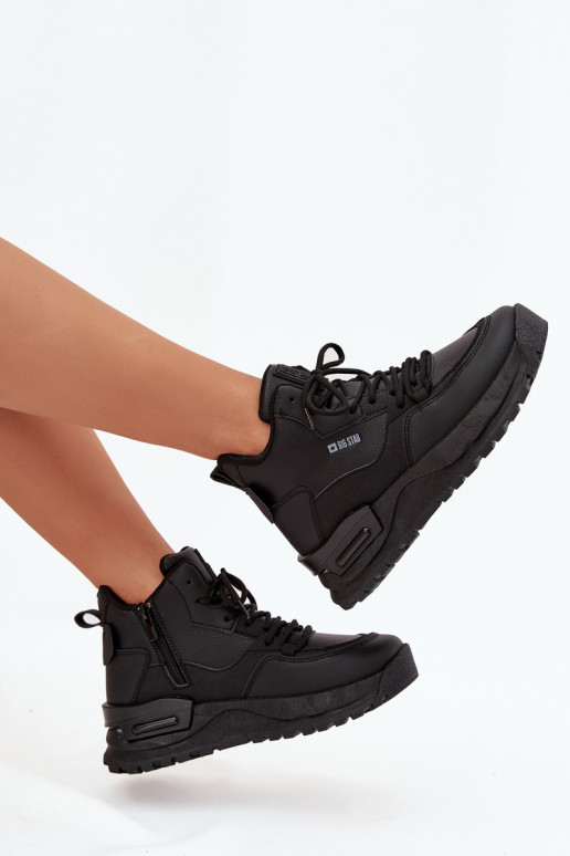 scarpe da ginnastica Femminile con una piattaforma Big Star SS274509 colore nero