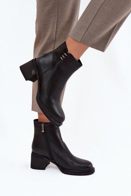 Pelle riscaldamento Stivali da donna Klocke Vinceza 91159 colore nero Pelle riscaldamento Stivali da donna Klocke Vinceza 91159 colore nero