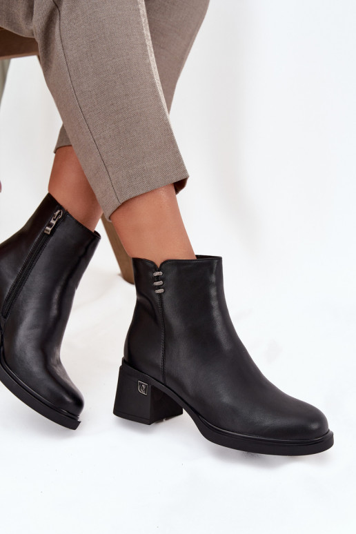 Pelle riscaldamento Stivali da donna Klocke Vinceza 91159 colore nero Pelle riscaldamento Stivali da donna Klocke Vinceza 91159 colore nero