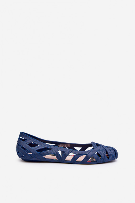 Femminile Gomma Ballerine blu scuro Salam Femminile Gomma Ballerine blu scuro Salam