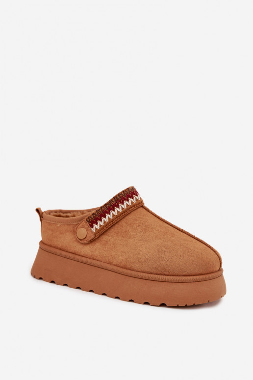 Stivali da neve Basso per le donneRuchomym Strisceem I Haftem con una piattaforma colore marrone Lyrisse Stivali da neve Basso per le donneRuchomym Strisceem I Haftem con una piattaforma colore marrone Lyrisse