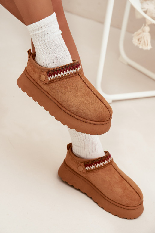 Stivali da neve Basso per le donneRuchomym Strisceem I Haftem con una piattaforma colore marrone Lyrisse Stivali da neve Basso per le donneRuchomym Strisceem I Haftem con una piattaforma colore marrone Lyrisse