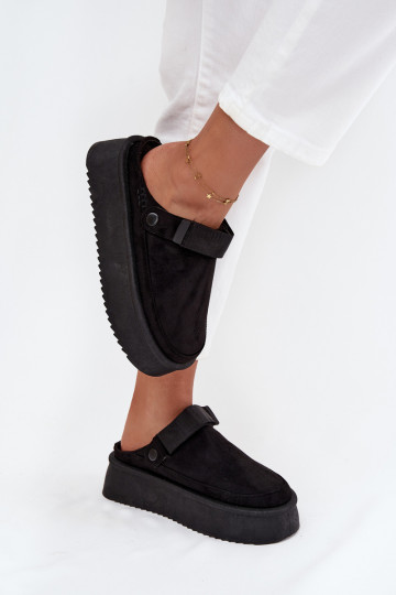 Stivali da neve Femminile con una piattaformacon chiusura adesivaem colore nero Jorielle