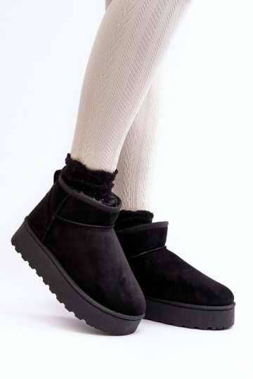 Stivali da neve platform con interno in pelliccia nera per donna „Xamella" 2