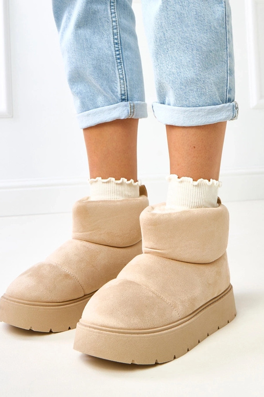 Stivali da neve beige chiaro...