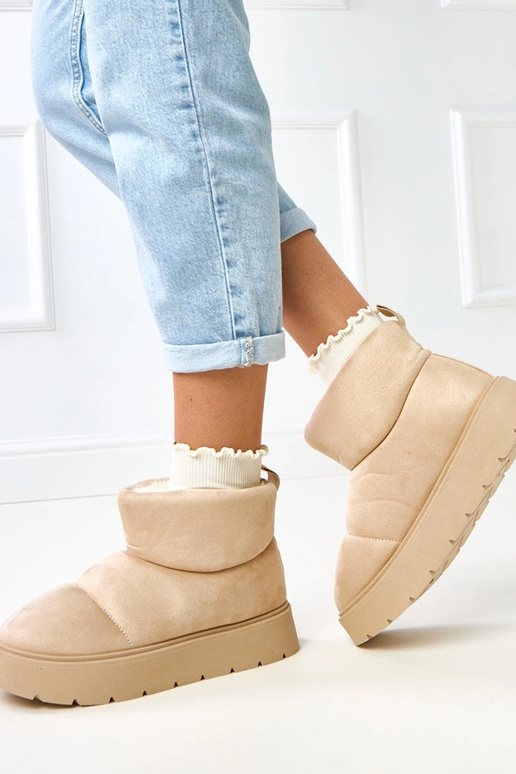 Stivali da neve beige chiaro...