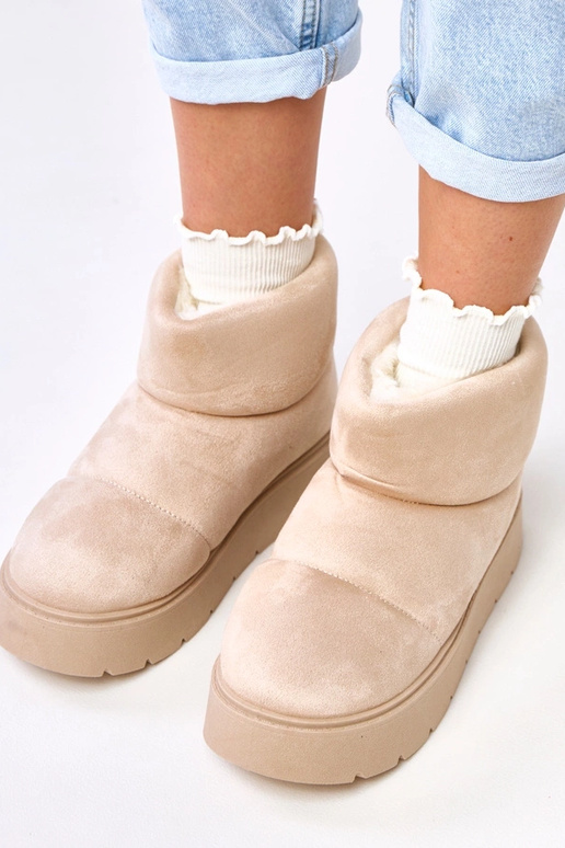 Stivali da neve beige chiaro...