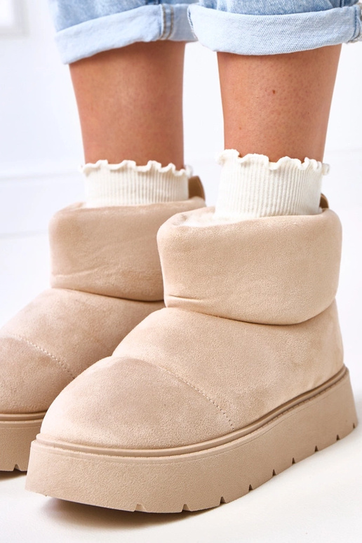 Stivali da neve beige chiaro...