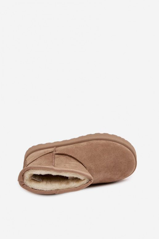 Stivali da neve Infantile riscaldamento con pelliccia all interno SS374020 beige Stivali da neve Infantile riscaldamento con pelliccia all interno SS374020 beige