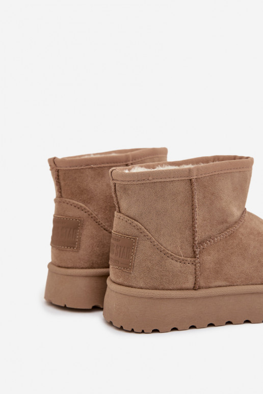 Stivali da neve Infantile riscaldamento con pelliccia all interno SS374020 beige Stivali da neve Infantile riscaldamento con pelliccia all interno SS374020 beige