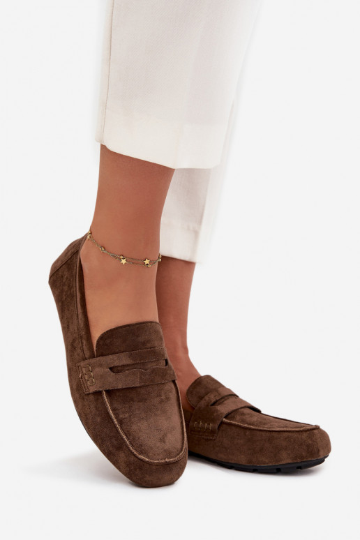 Mocassini Mocassini Appartamento delle donne colore kaki Roseline Mocassini Mocassini Appartamento delle donne colore kaki Roseline