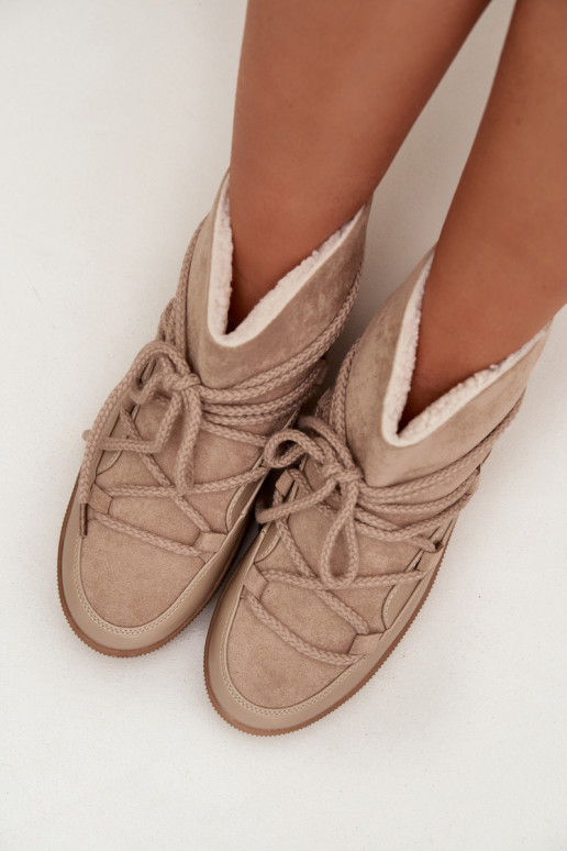 Stivali da neve Femminile con dettagli eleganti beige Rebekah