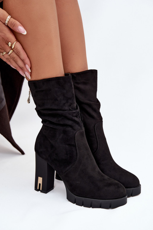 riscaldamento Stivali da donna Ze colore doratom Zamkiem I Deverszczeniem colore nero Briannae riscaldamento Stivali da donna Ze colore doratom Zamkiem I Deverszczeniem colore nero Briannae