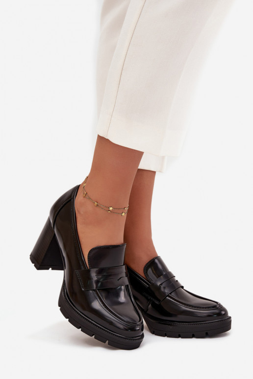 scarpe Femminile con i tacchi in ecopelle colore nero Ilyssia