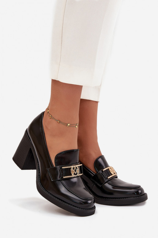 scarpe Femminile con i tacchi Ze colore doratom Detalem colore nero Privelle scarpe Femminile con i tacchi Ze colore doratom Detalem colore nero Privelle