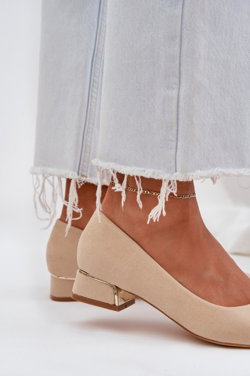 Scarpe Con tacco basso I Szpiczastymi Noskami beige Terilara Scarpe Con tacco basso I Szpiczastymi Noskami beige Terilara