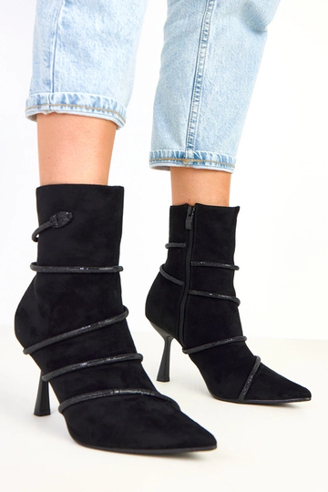 Stivaletti neri con tacco...