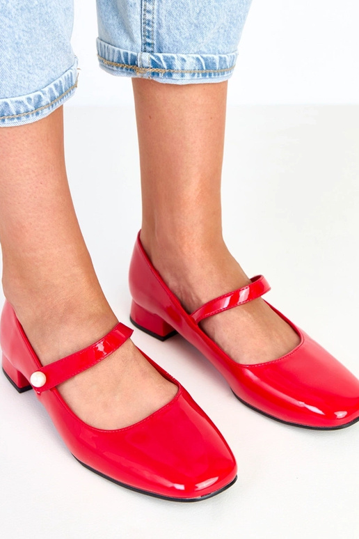 Décolleté rosse verniciate con tacco... Décolleté rosse verniciate con tacco...