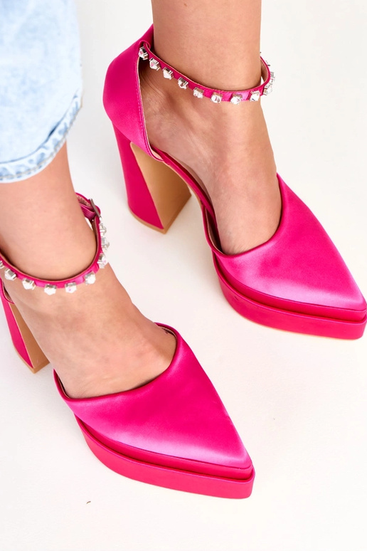 Décolleté rosa con plateau e... Décolleté rosa con plateau e...