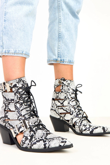 Stivaletti bicolore con...