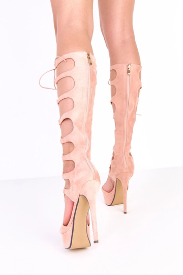 Eliza sandali lunghi rosa... 2