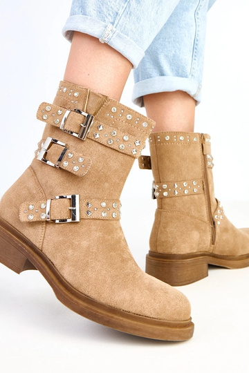 Stivaletti marroni con...