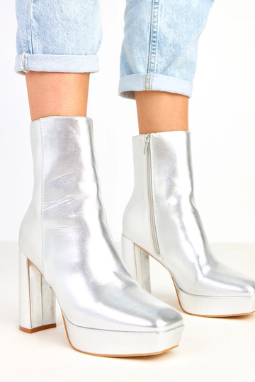 Stivaletti argento da donna...