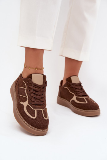 Basso Scarpe modello sneakers Femminile colore marrone Brenelle