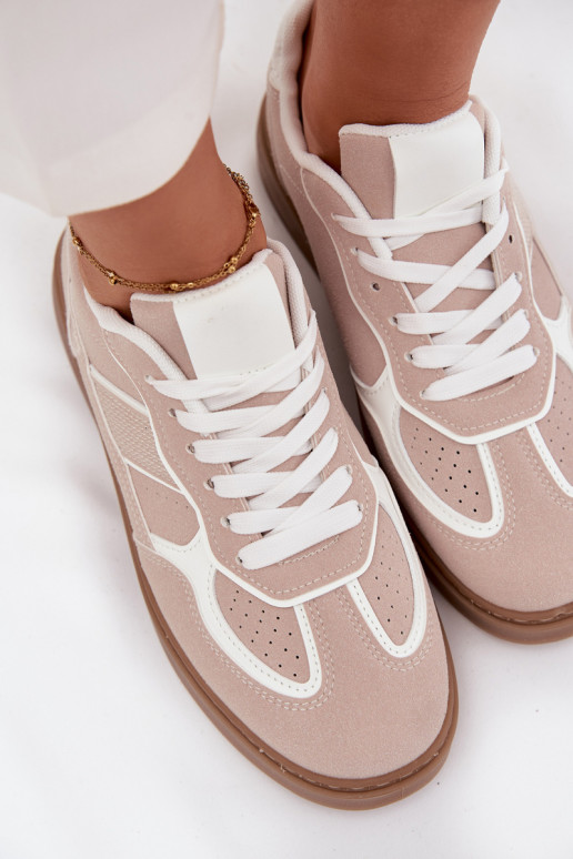 Basso Scarpe modello sneakers Femminile beige Brenelle