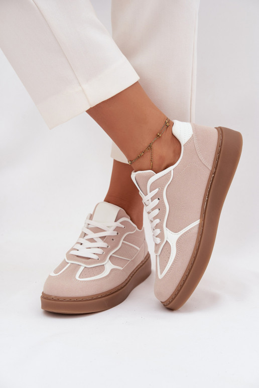 Basso Scarpe modello sneakers Femminile beige Brenelle