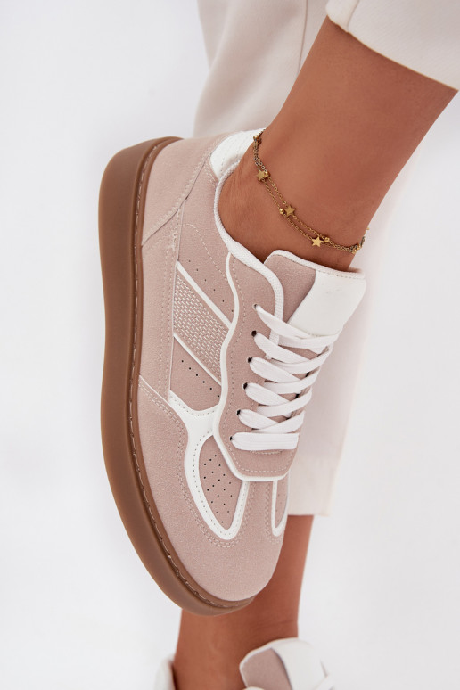 Basso Scarpe modello sneakers Femminile beige Brenelle