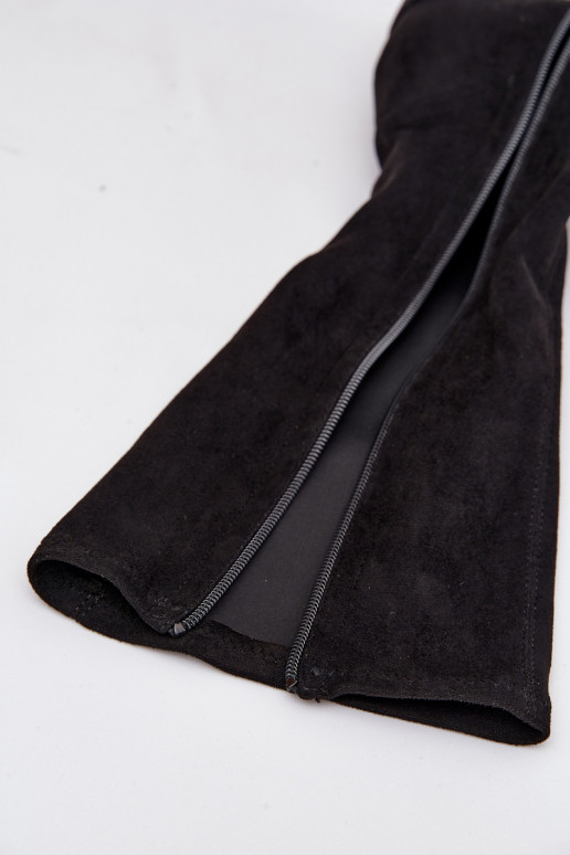 stivali da donna Con tacco basso in ecopelle scamosciataoAe Sergio Leone KZ212 colore nero stivali da donna Con tacco basso in ecopelle scamosciataoAe Sergio Leone KZ212 colore nero